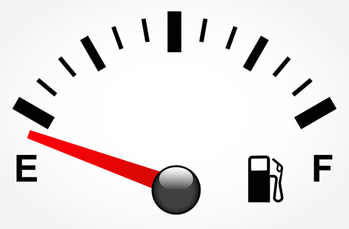 Fuel gauge on empty - reminder for credit unions to keep their economic engines running
