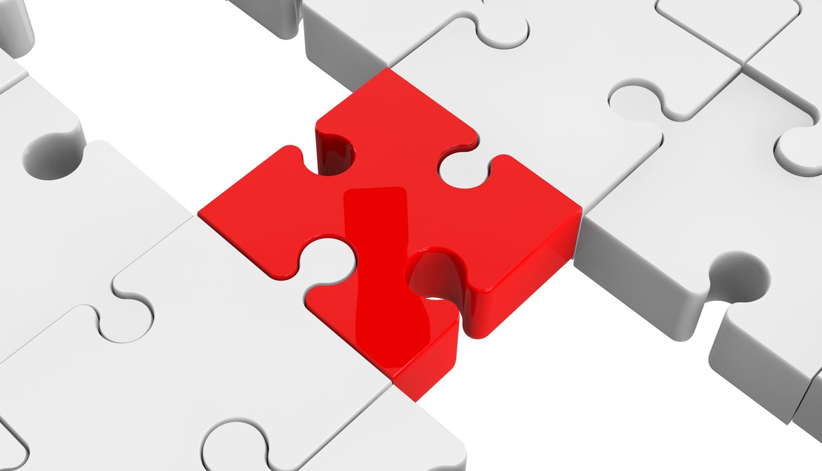 red puzzle piece